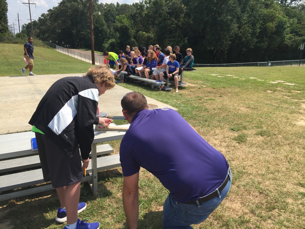 Mr. Thompson's Classes Measure Chalk and Record Data