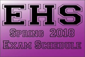 Spring Exam Schedule 2018