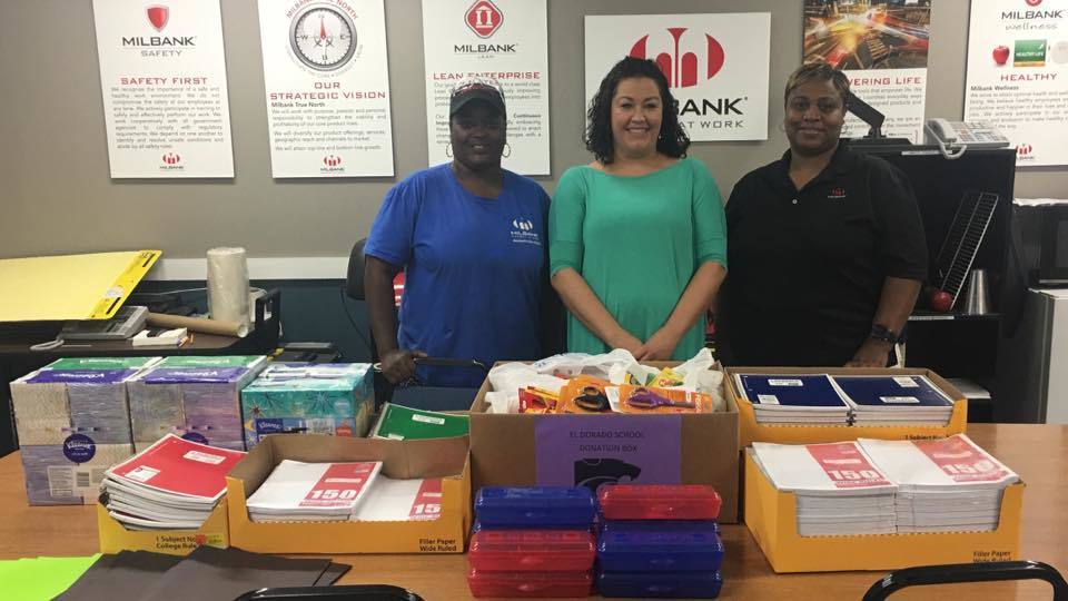 Milbank Donates School Supplies