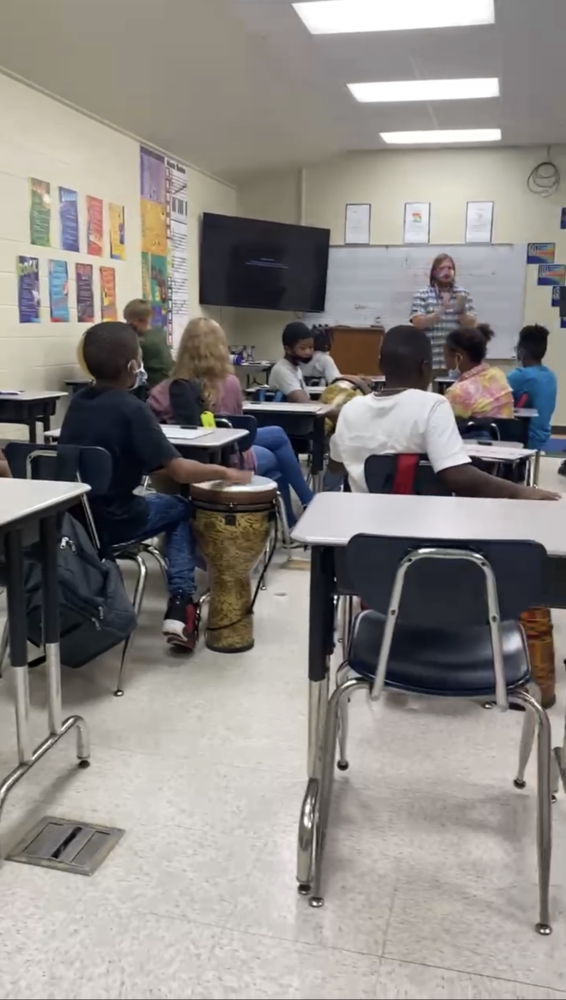 Mr. Scott's Music Class Create Rhythms