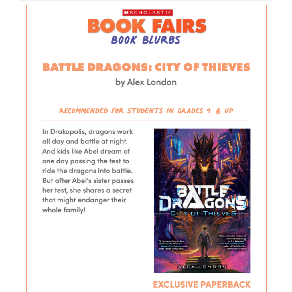 book fair blurbs