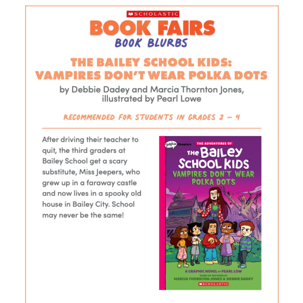 book fair blurbs