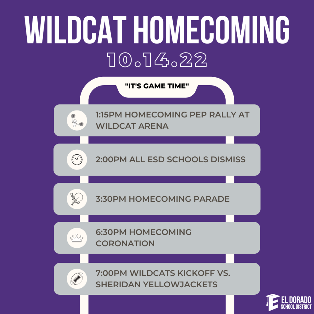 Homecoming reminders