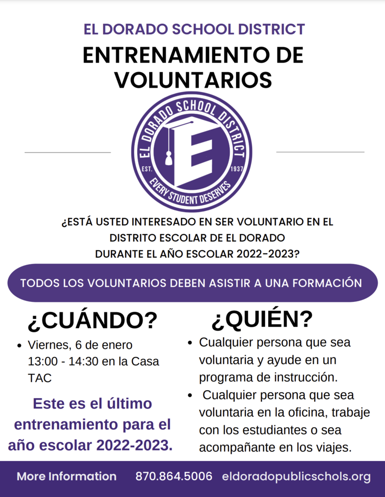 Volunteer Training Spanish
