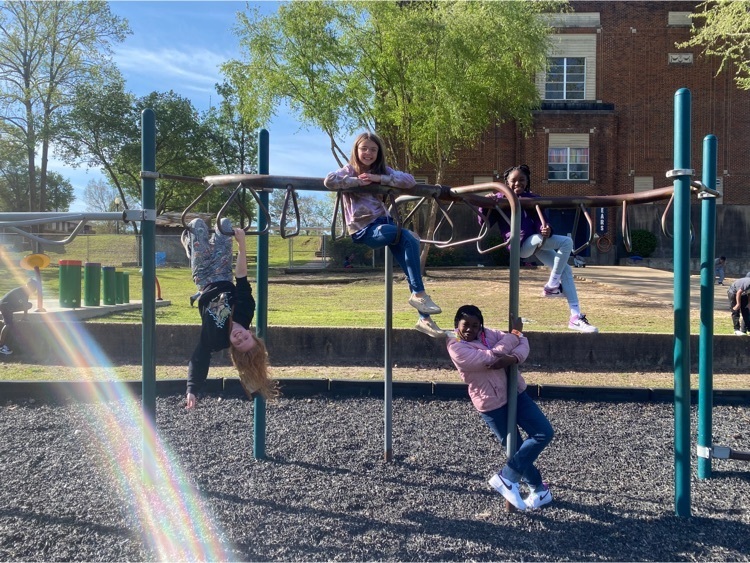 students playing on the playground